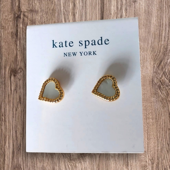 NWOT Kate Spade Faux Mother of Pearl Earrings - Picture 1 of 4